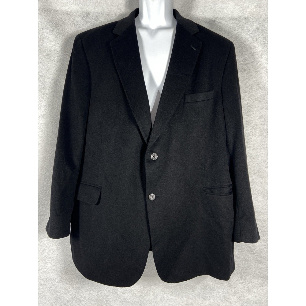 Jos A Bank Jacket Mens 48R Charcoal Sport Coat 100% Cashmere Blazer Old Money